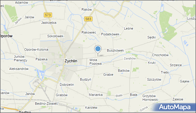 mapa Buszków Dolny, Buszków Dolny na mapie Targeo